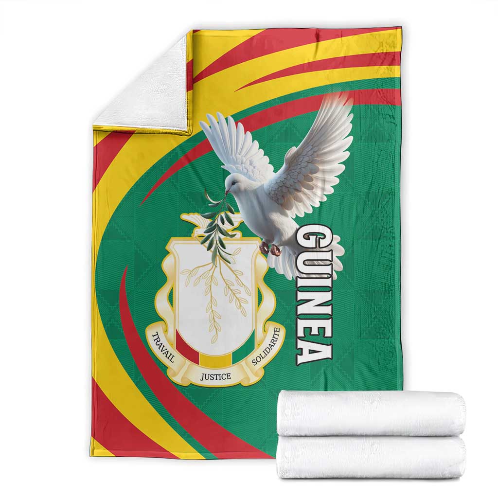 Guinea Blanket Coat Of Arms With Pigeon - Kente Pattern LT15