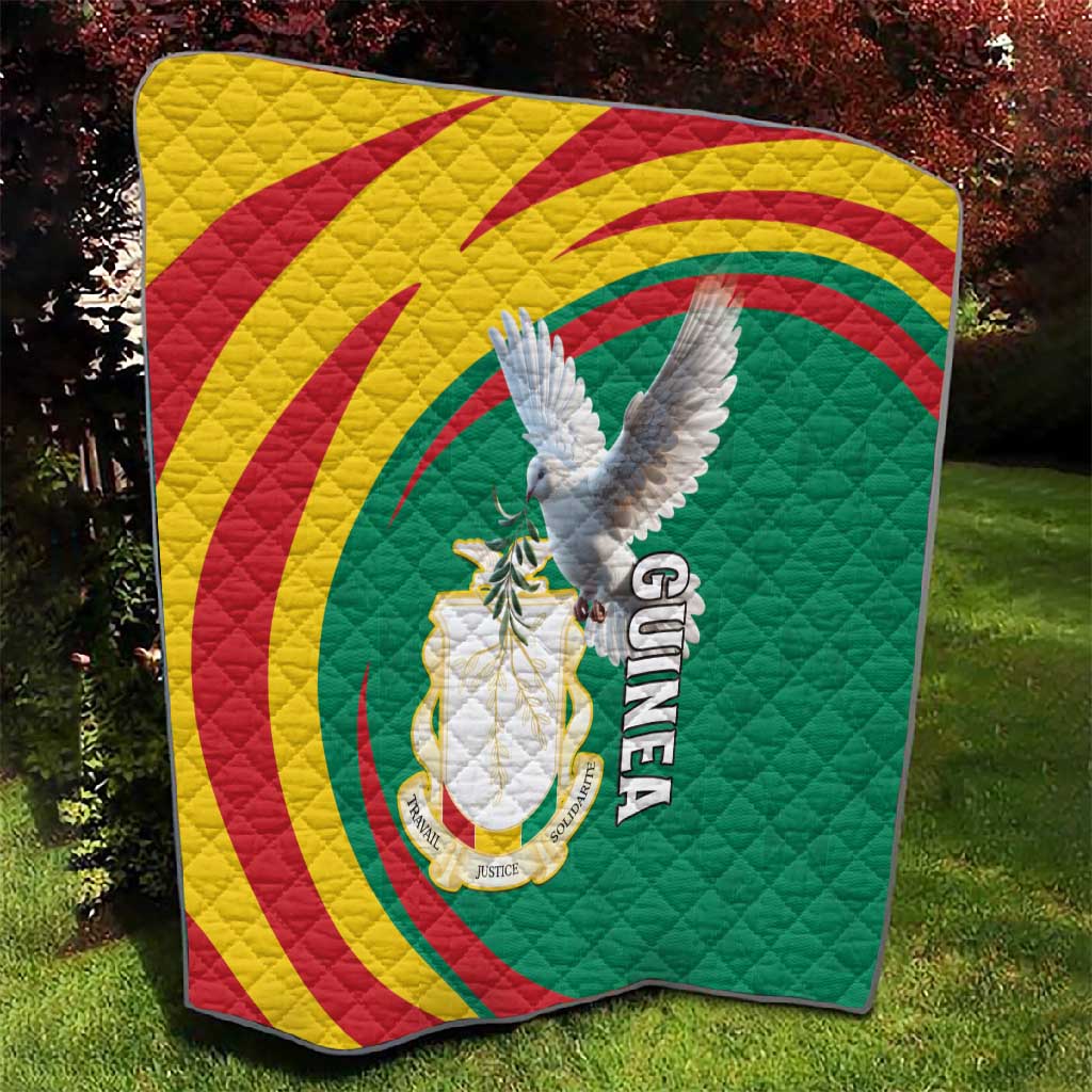 Guinea Quilt Coat Of Arms With Pigeon - Kente Pattern LT15