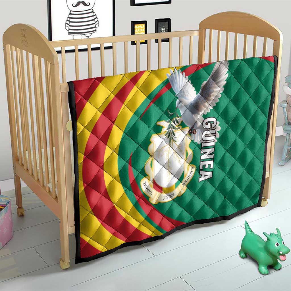 Guinea Quilt Coat Of Arms With Pigeon - Kente Pattern LT15