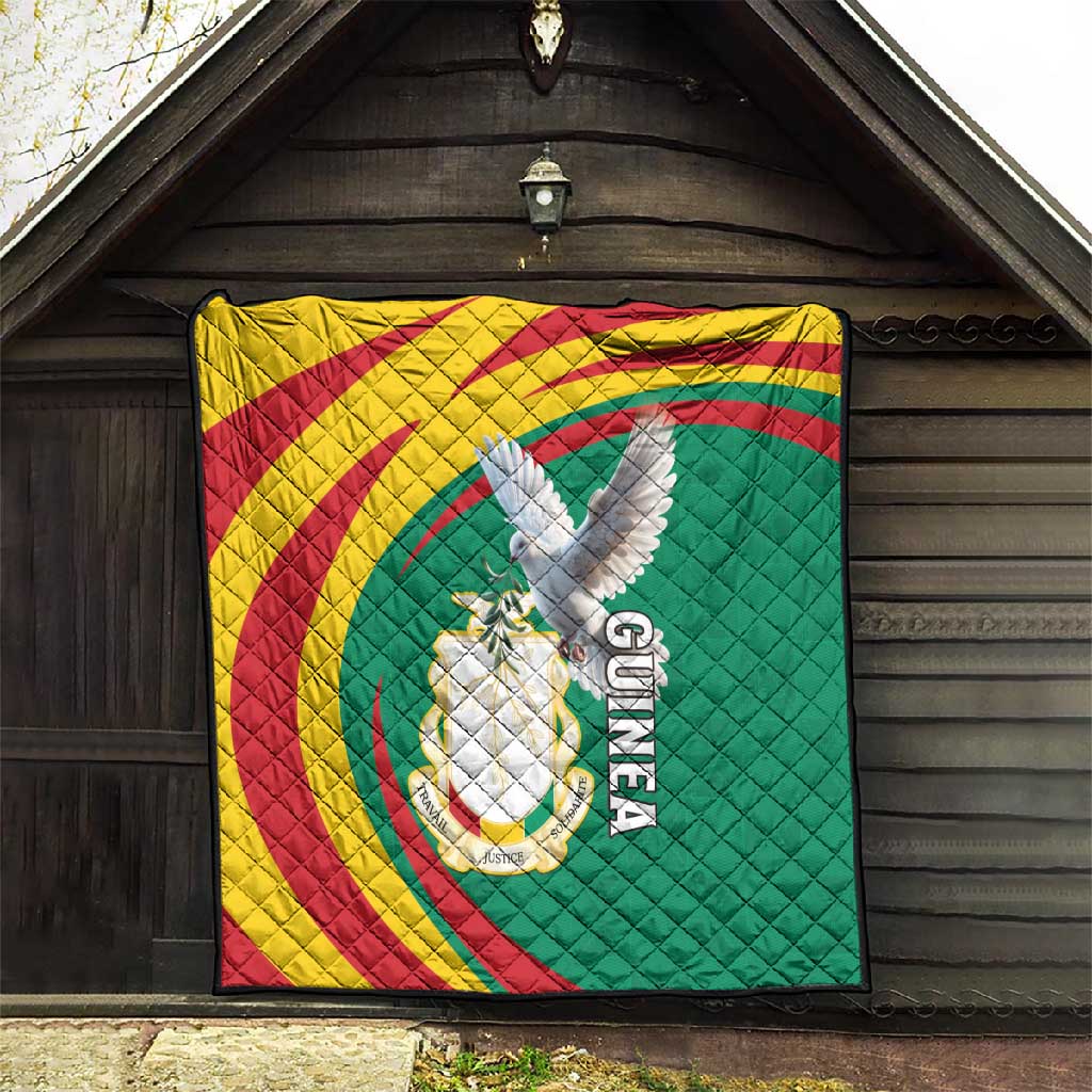 Guinea Quilt Coat Of Arms With Pigeon - Kente Pattern LT15