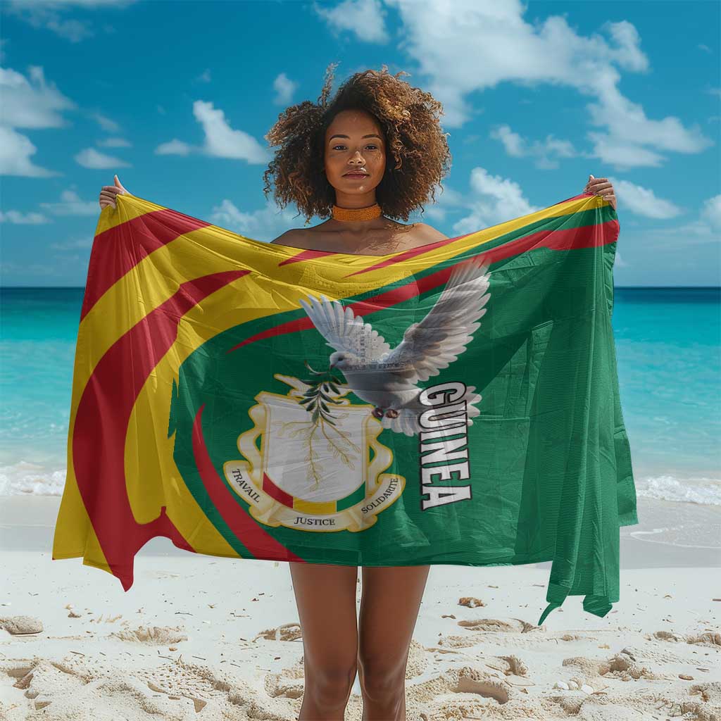Guinea Sarong Coat Of Arms With Pigeon - Kente Pattern LT15