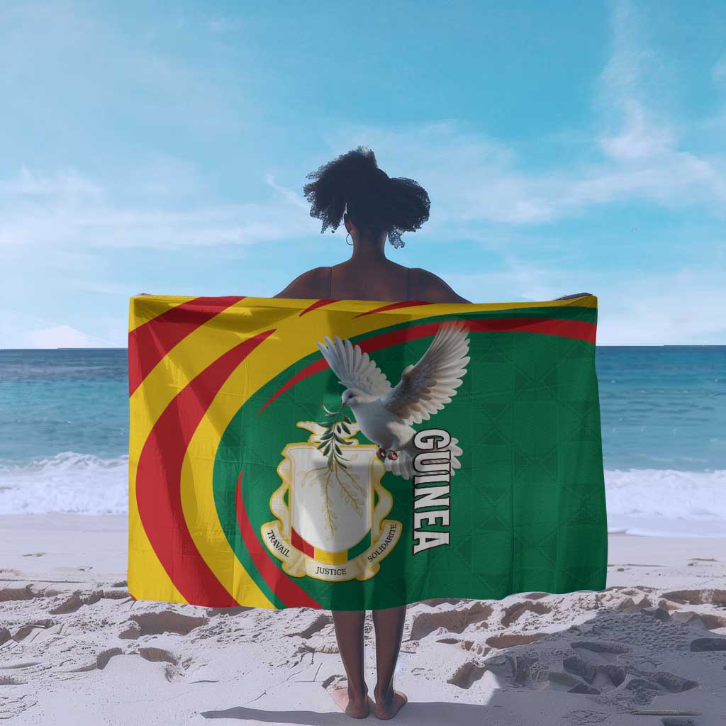 Guinea Sarong Coat Of Arms With Pigeon - Kente Pattern LT15