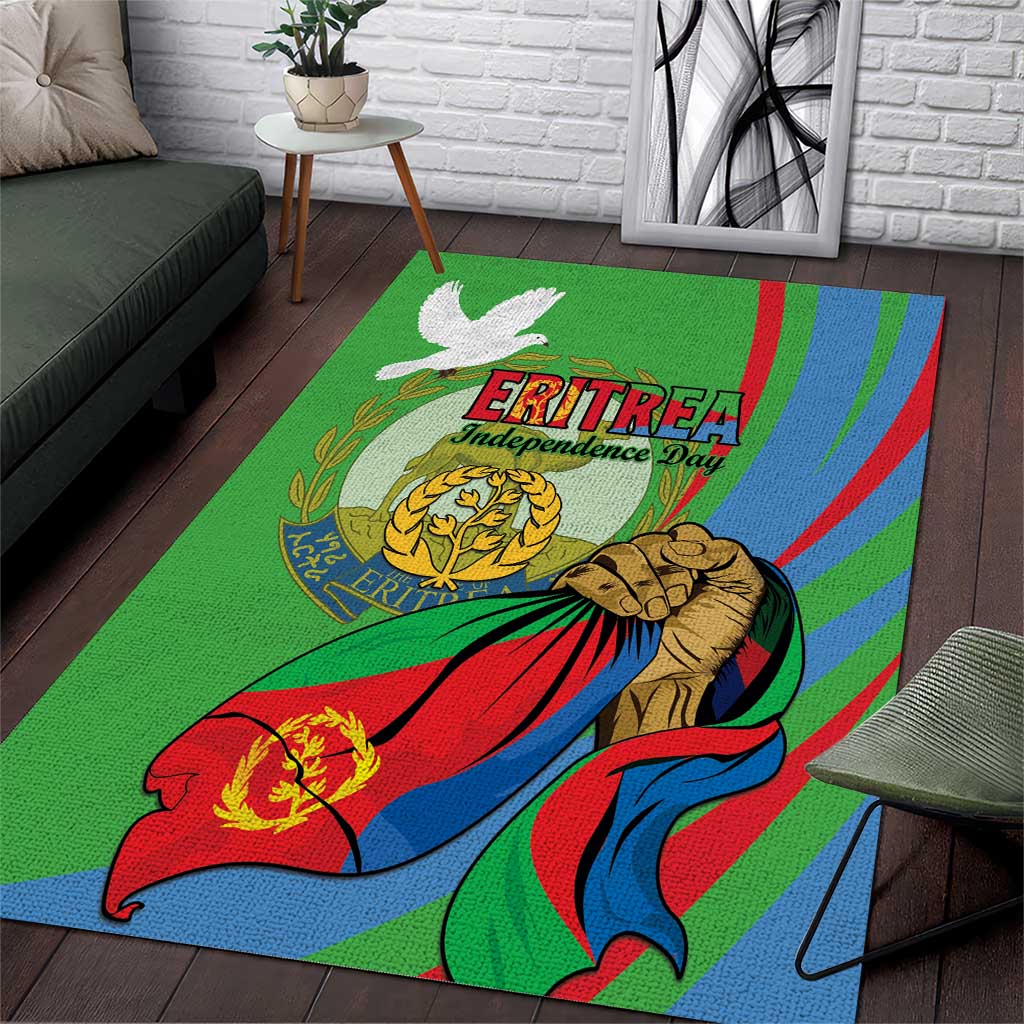 Happy Eritrea Independence Day Area Rug 34th Anniversary LT15