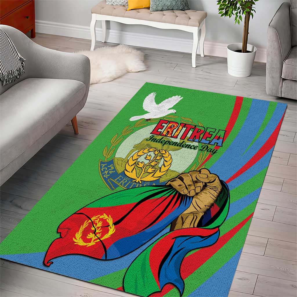 Happy Eritrea Independence Day Area Rug 34th Anniversary LT15