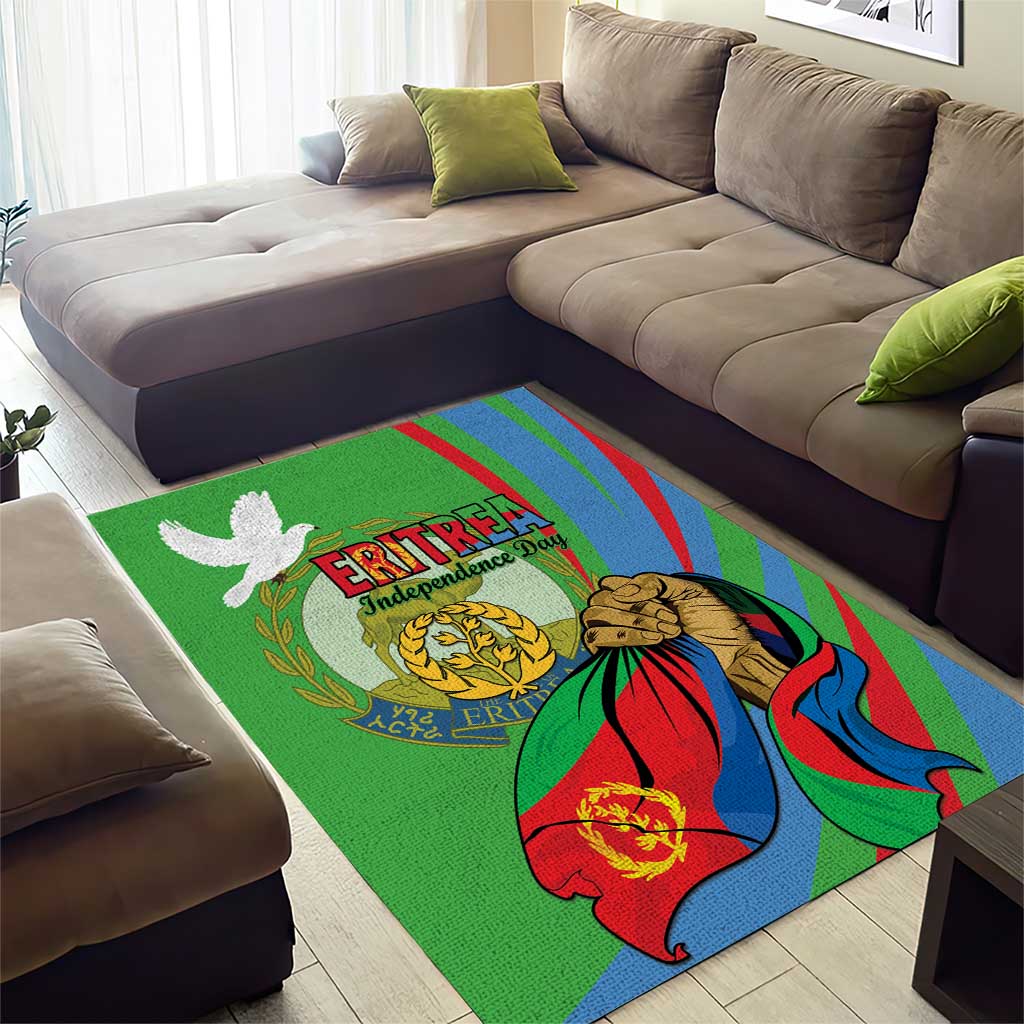 Happy Eritrea Independence Day Area Rug 34th Anniversary LT15