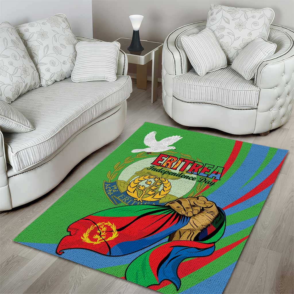 Happy Eritrea Independence Day Area Rug 34th Anniversary LT15
