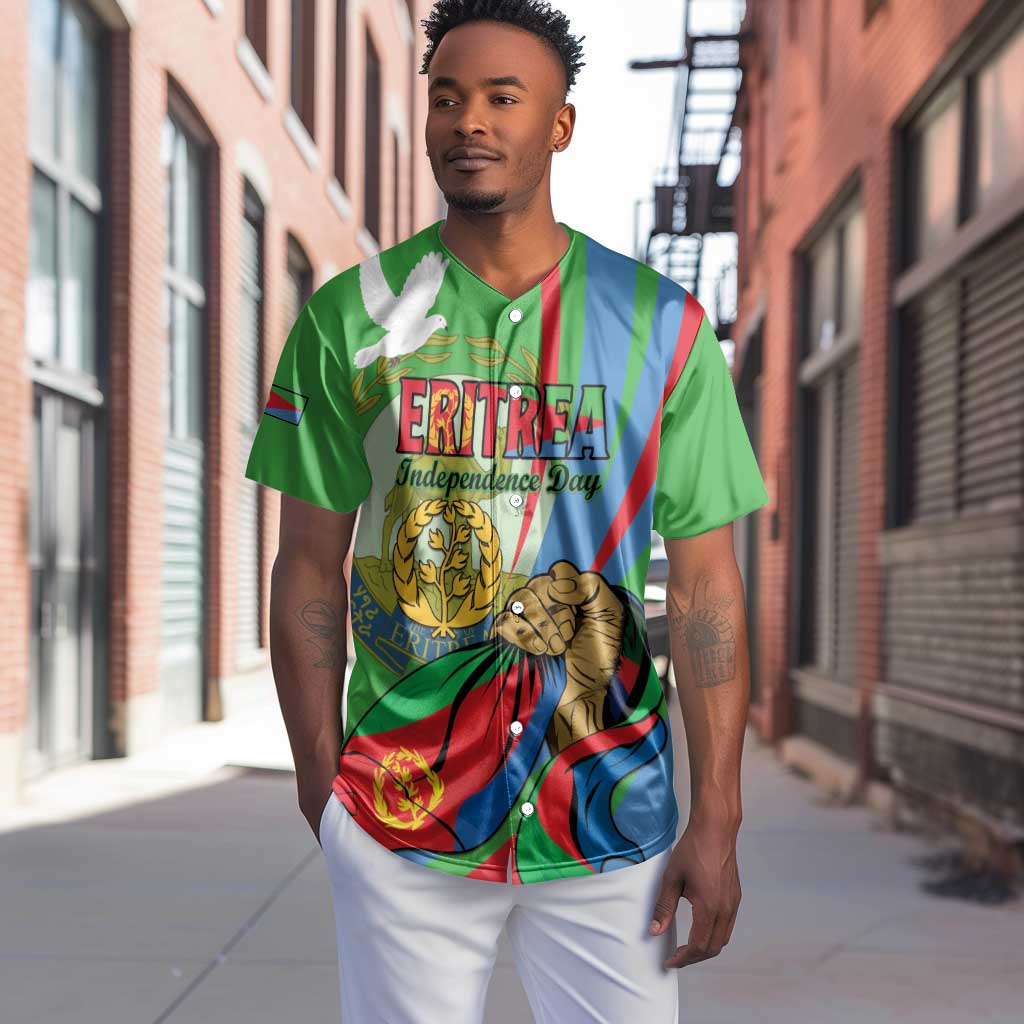 Happy Eritrea Independence Day Baseball Jersey 34th Anniversary LT15