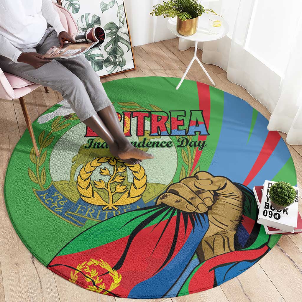 Happy Eritrea Independence Day Round Carpet 34th Anniversary LT15