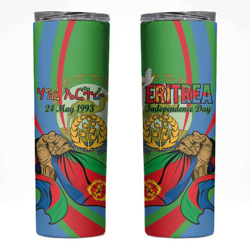 Happy Eritrea Independence Day Skinny Tumbler 34th Anniversary LT15