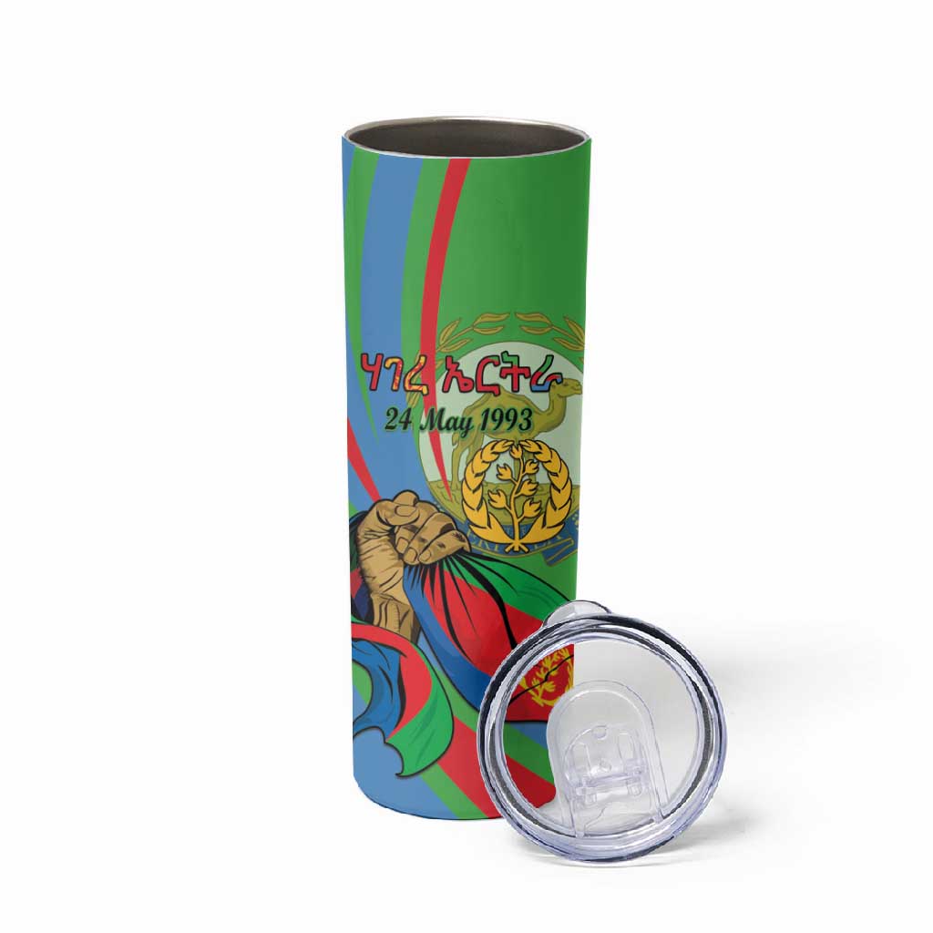 Happy Eritrea Independence Day Skinny Tumbler 34th Anniversary LT15