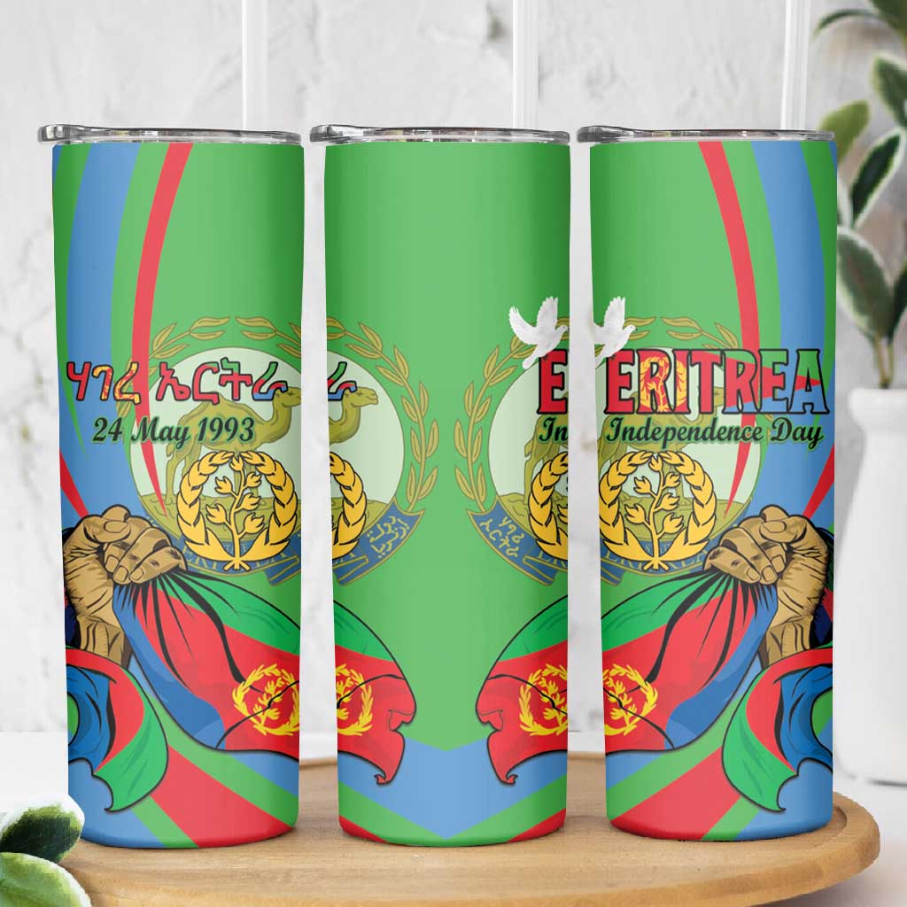 Happy Eritrea Independence Day Skinny Tumbler 34th Anniversary LT15