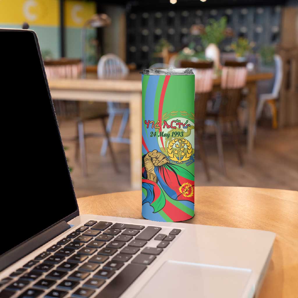 Happy Eritrea Independence Day Skinny Tumbler 34th Anniversary LT15
