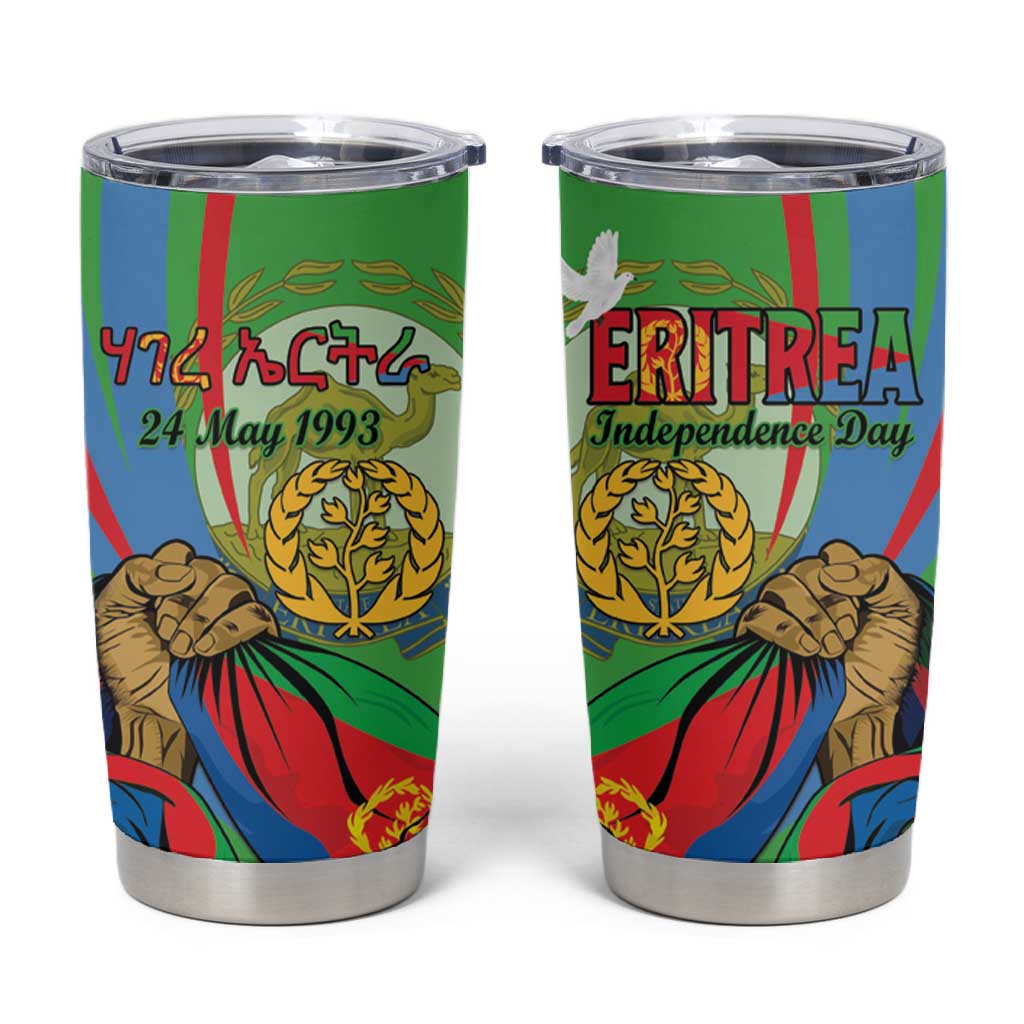 Happy Eritrea Independence Day Tumbler Cup 34th Anniversary LT15