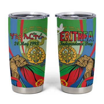Happy Eritrea Independence Day Tumbler Cup 34th Anniversary LT15