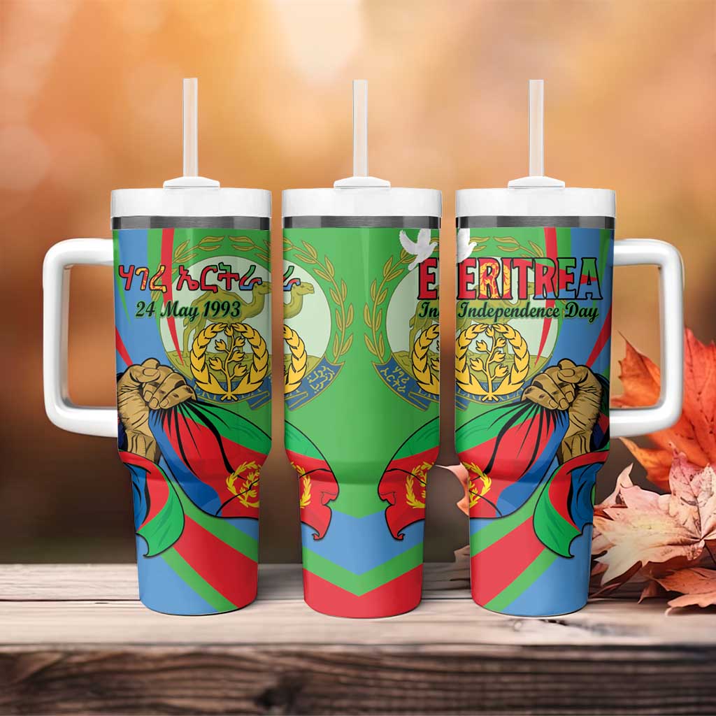 Happy Eritrea Independence Day Tumbler With Handle 34th Anniversary LT15