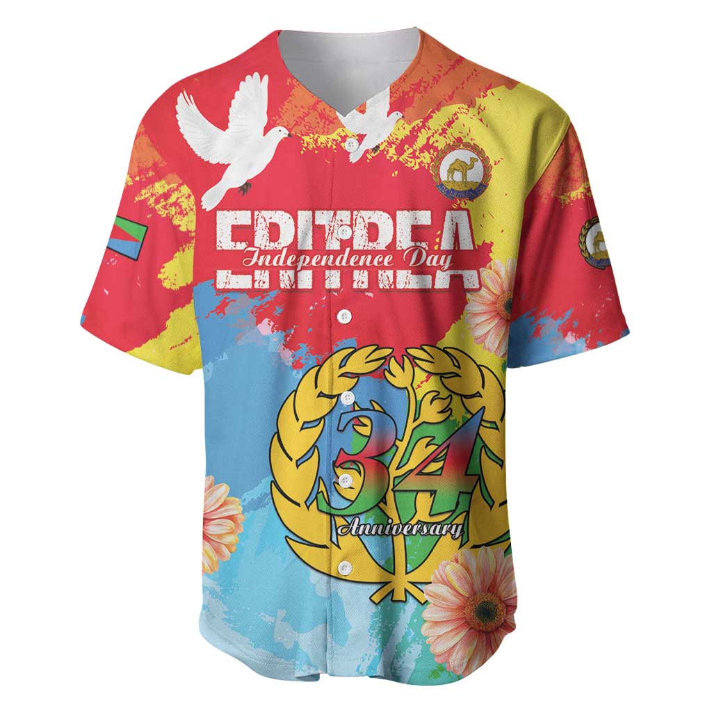 Personalised Eritrea Baseball Jersey Happy Independence Day LT15