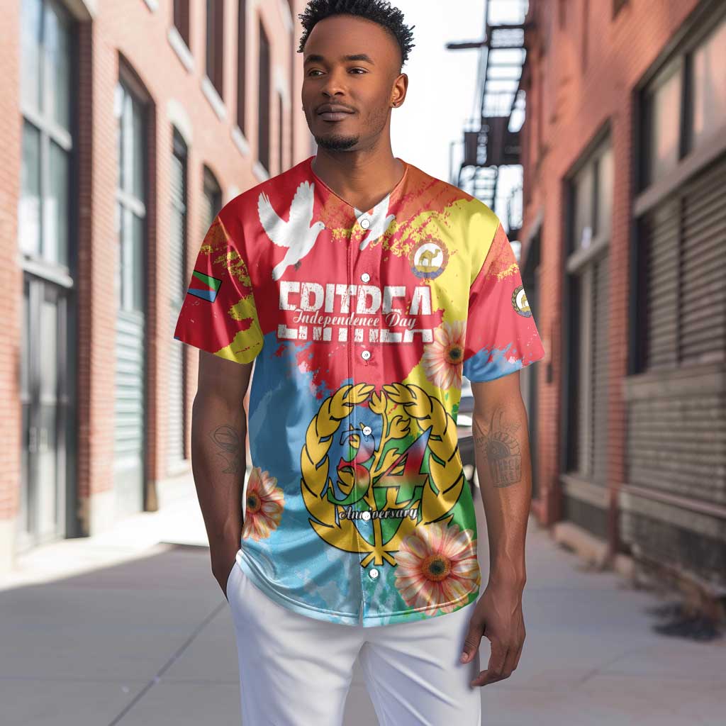 Personalised Eritrea Baseball Jersey Happy Independence Day LT15