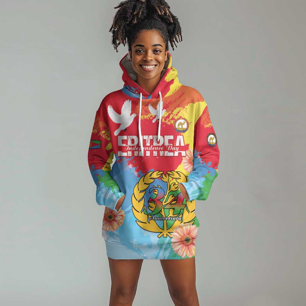 Personalised Eritrea Hoodie Dress Happy Independence Day LT15