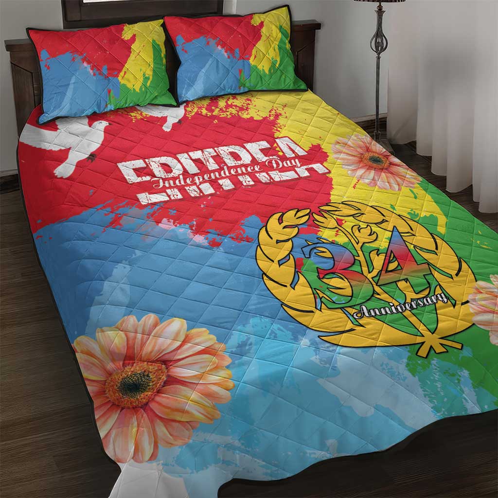Eritrea Quilt Bed Set Happy Independence Day LT15