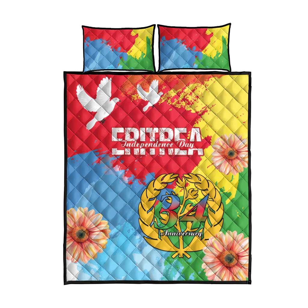 Eritrea Quilt Bed Set Happy Independence Day LT15