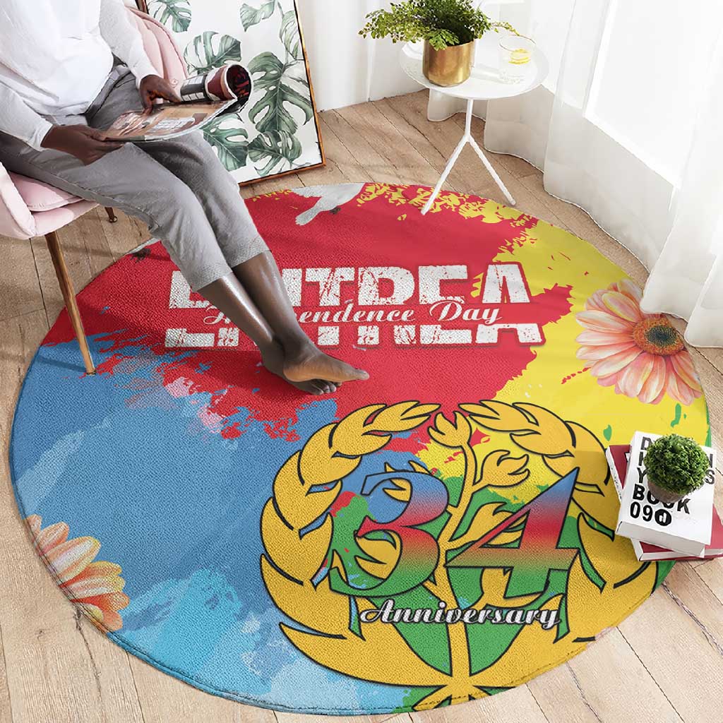 Eritrea Round Carpet Happy Independence Day LT15