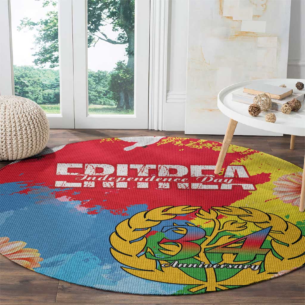 Eritrea Round Carpet Happy Independence Day LT15