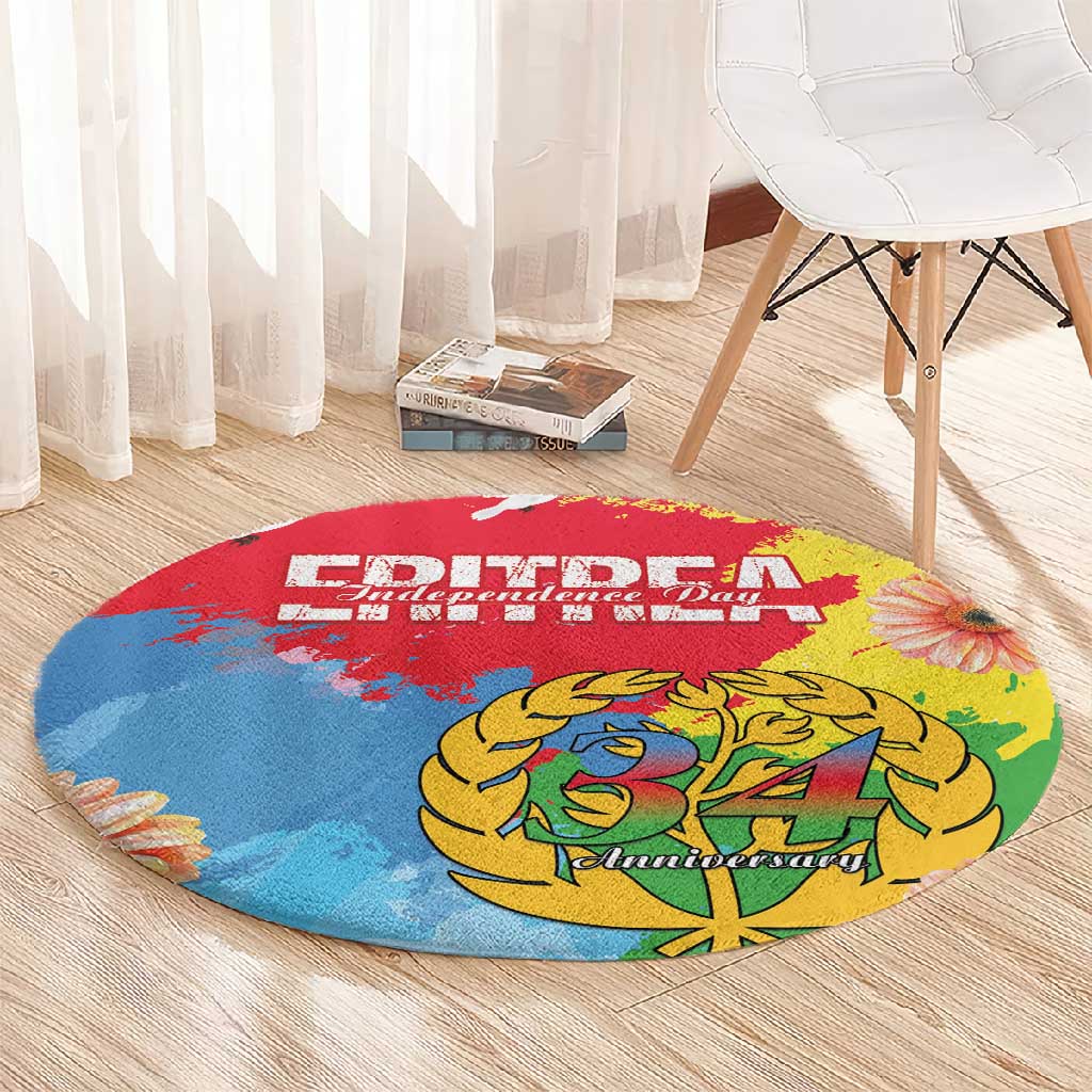 Eritrea Round Carpet Happy Independence Day LT15
