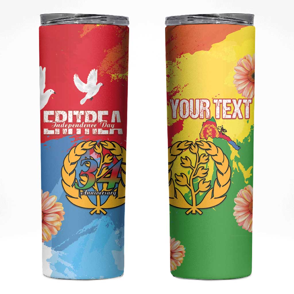 Personalised Eritrea Skinny Tumbler Happy Independence Day LT15