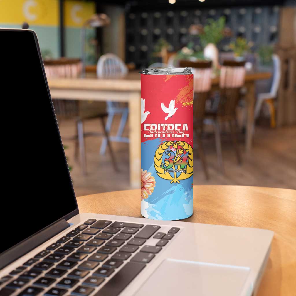 Personalised Eritrea Skinny Tumbler Happy Independence Day LT15
