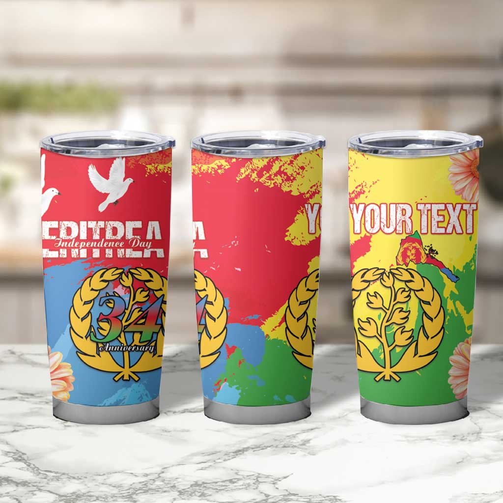 Personalised Eritrea Tumbler Cup Happy Independence Day LT15