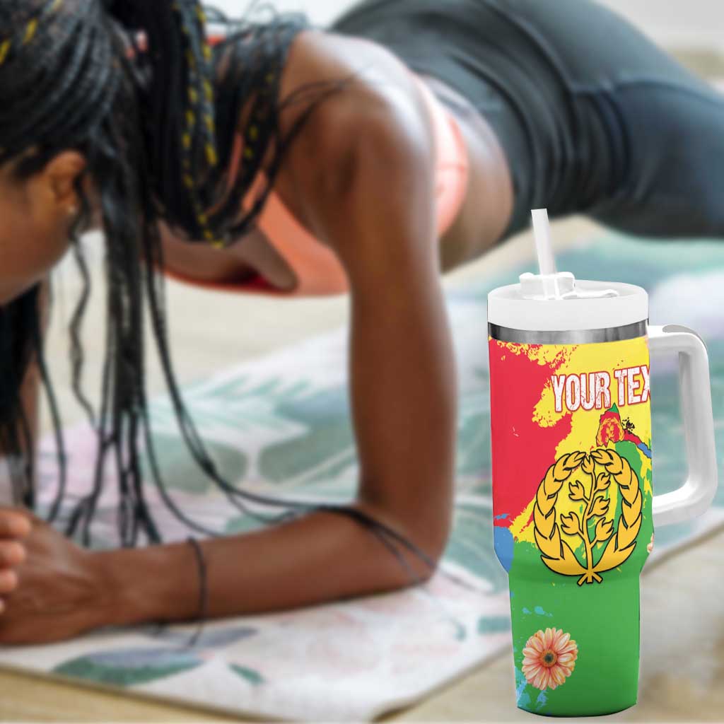 Personalised Eritrea Tumbler With Handle Happy Independence Day LT15
