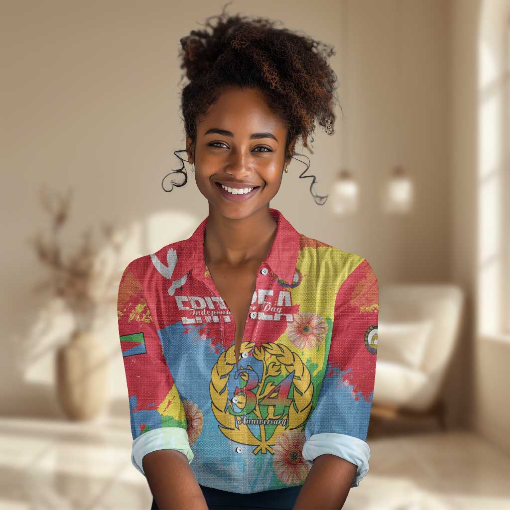 Personalised Eritrea Women Casual Shirt Happy Independence Day LT15
