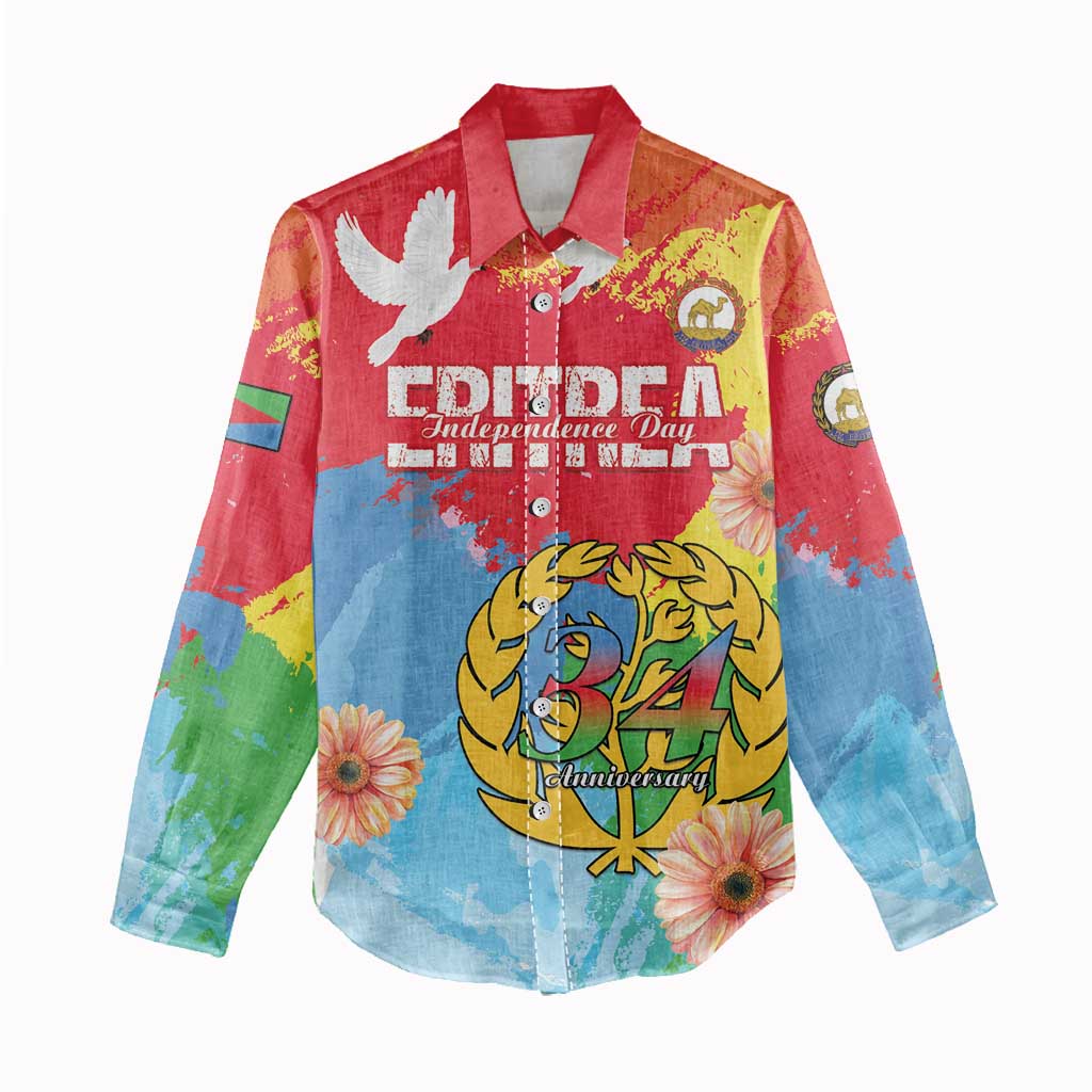 Personalised Eritrea Women Casual Shirt Happy Independence Day LT15