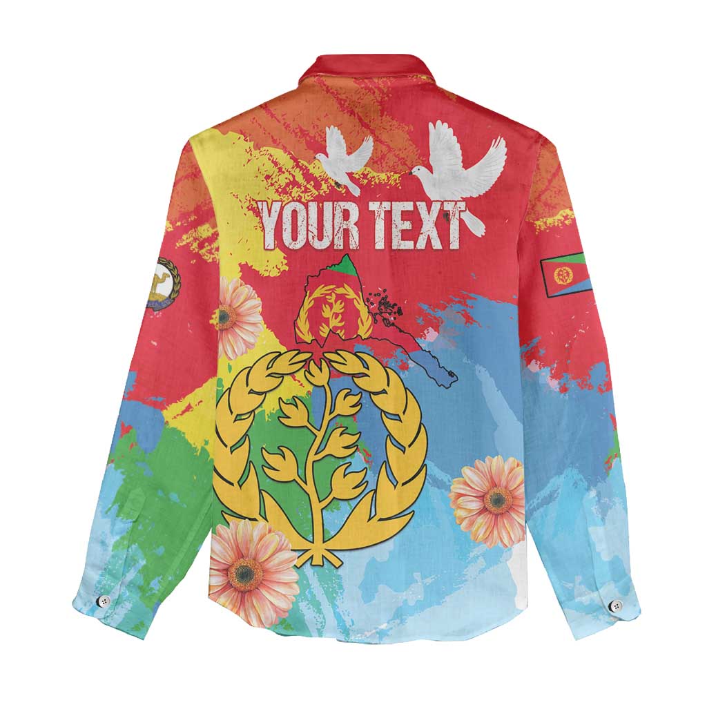 Personalised Eritrea Women Casual Shirt Happy Independence Day LT15