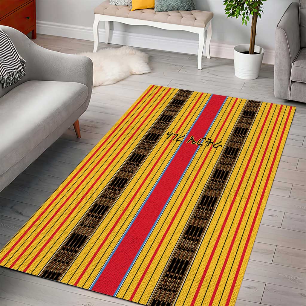 Eritrea Traditional Saho Mix Tilet Pattern Area Rug LT15