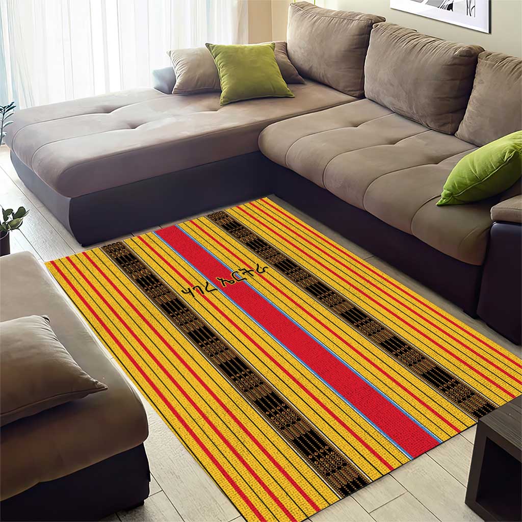 Eritrea Traditional Saho Mix Tilet Pattern Area Rug LT15