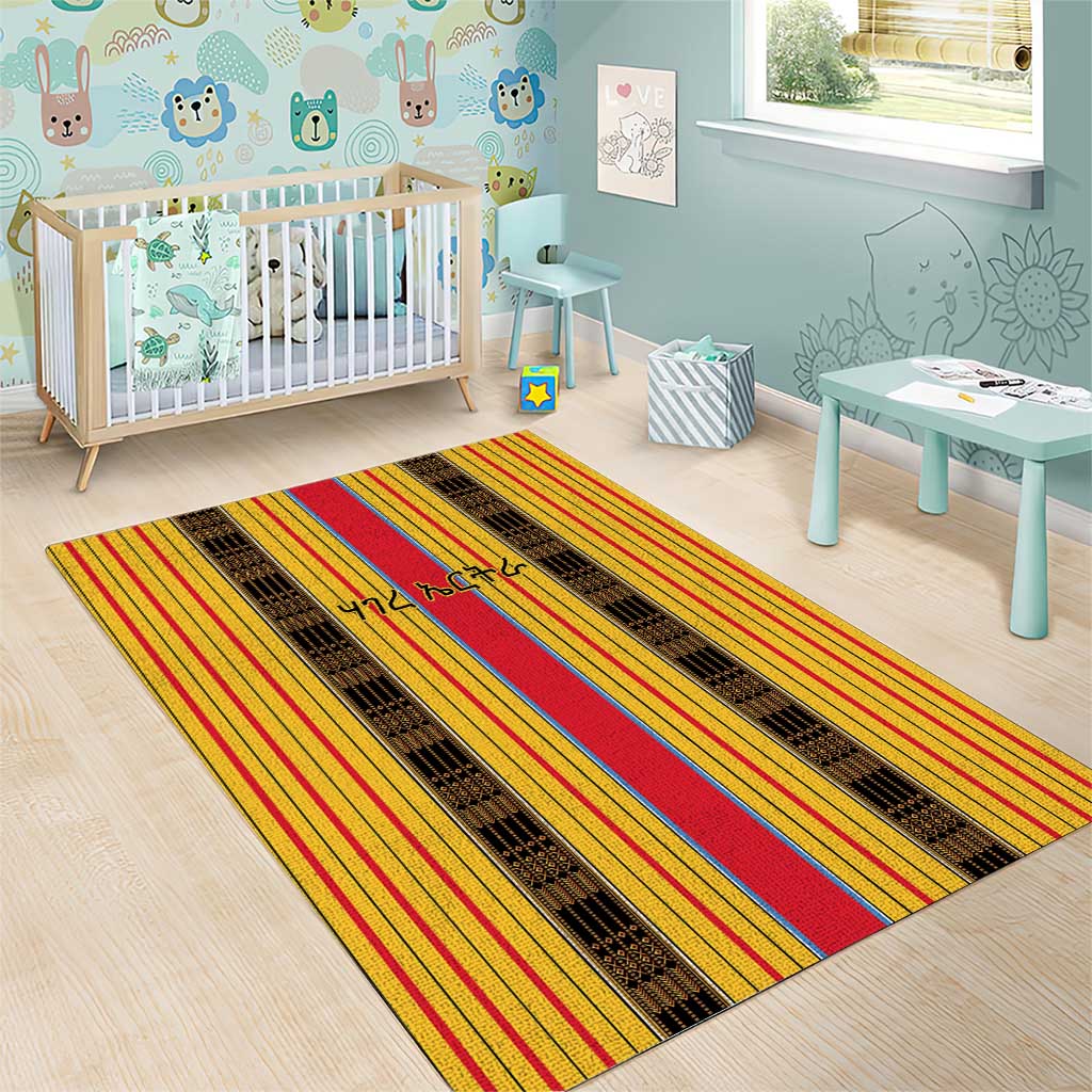 Eritrea Traditional Saho Mix Tilet Pattern Area Rug LT15