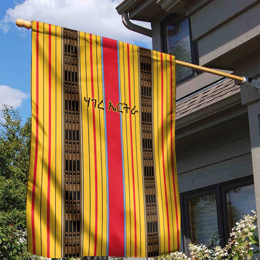 Eritrea Traditional Saho Mix Tilet Pattern Garden Flag LT15