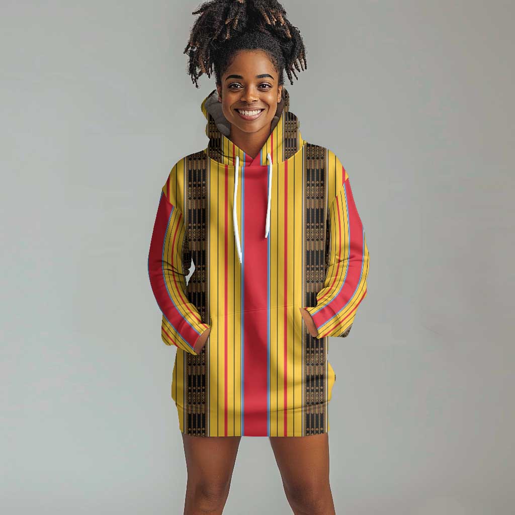 Eritrea Traditional Saho Mix Tilet Pattern Hoodie Dress LT15