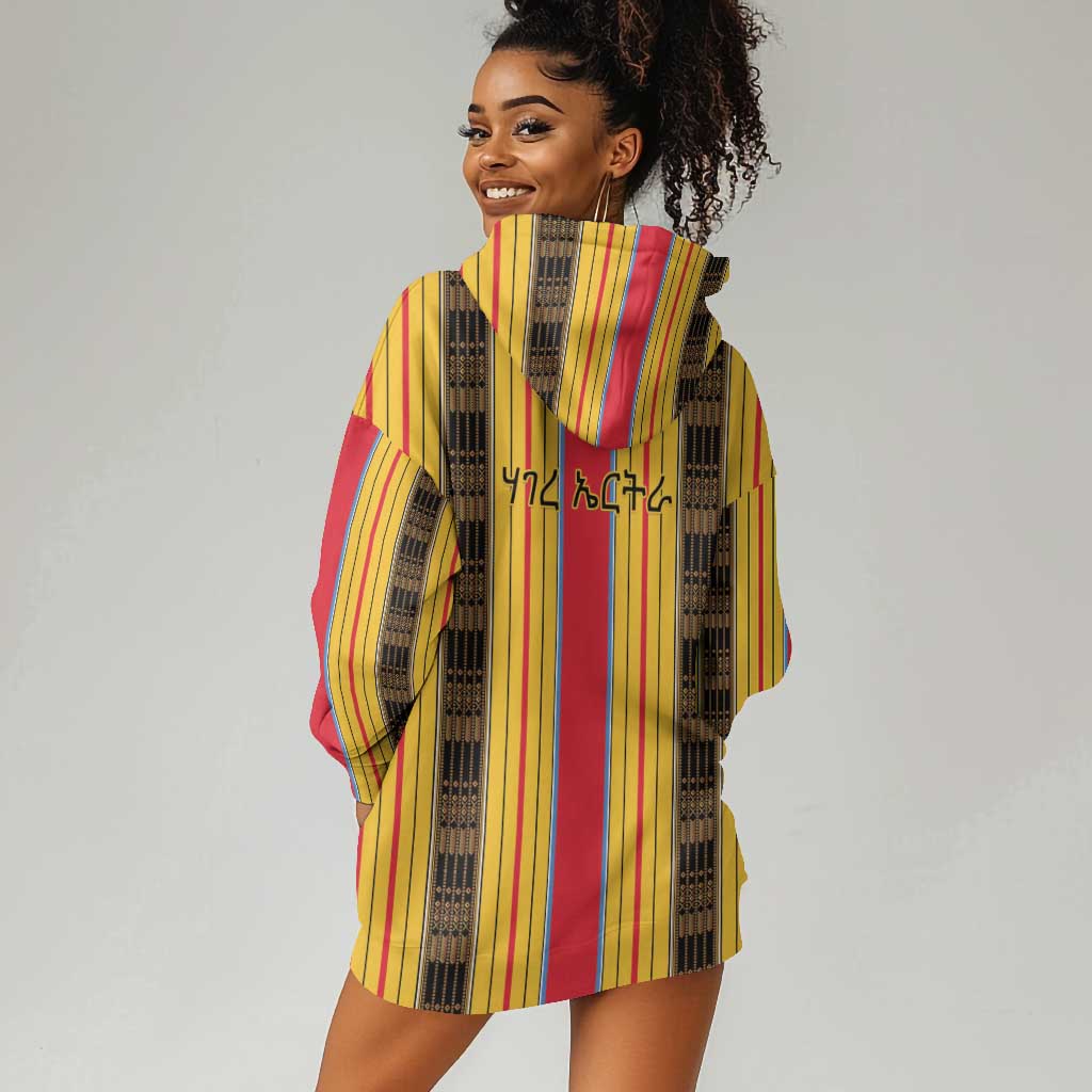 Eritrea Traditional Saho Mix Tilet Pattern Hoodie Dress LT15