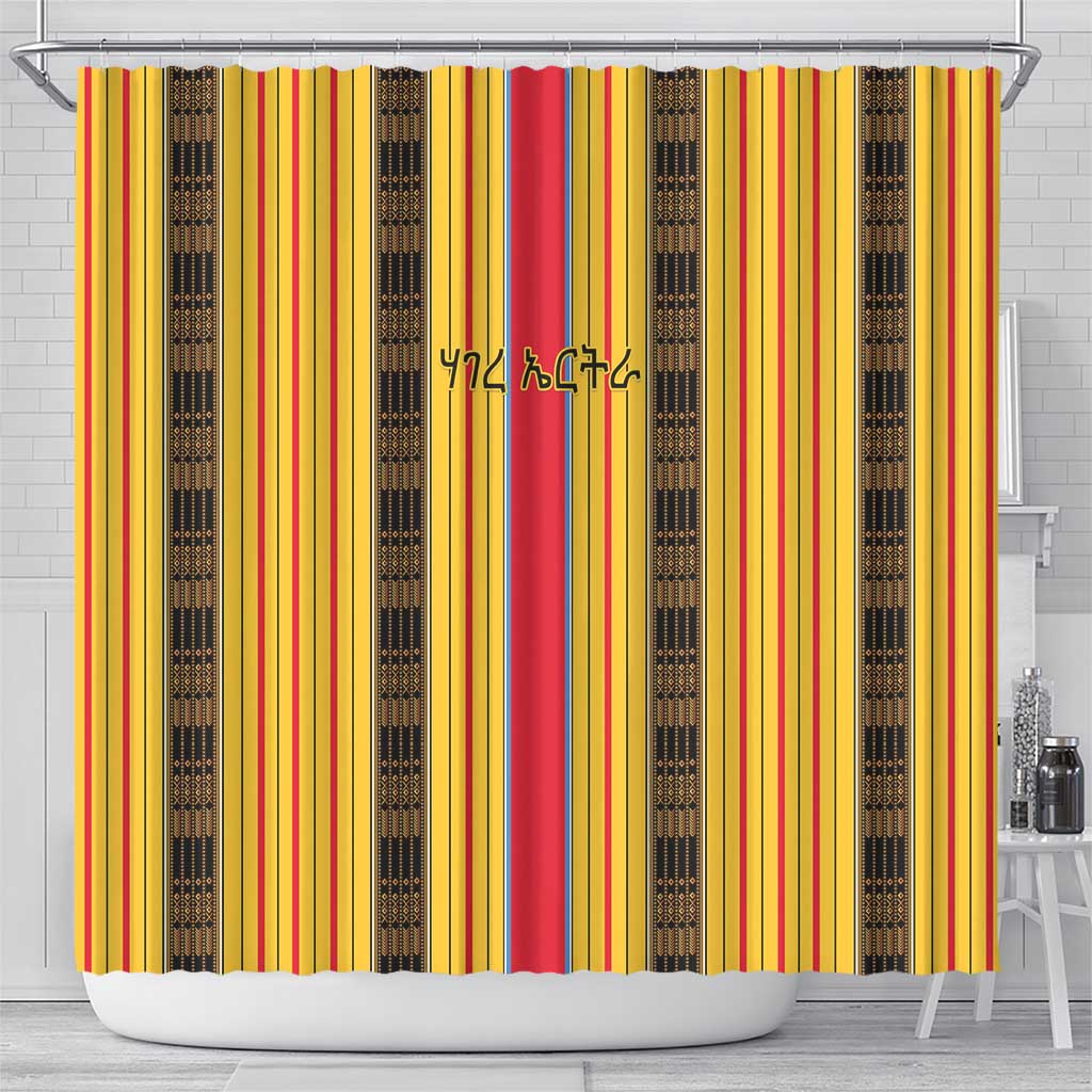 Eritrea Traditional Saho Shower Curtain Mix Tilet Pattern LT15