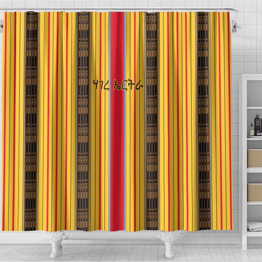 Eritrea Traditional Saho Shower Curtain Mix Tilet Pattern LT15