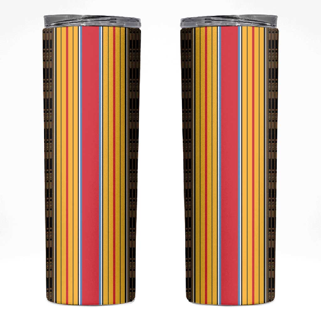 Eritrea Traditional Saho Mix Tilet Pattern Skinny Tumbler LT15