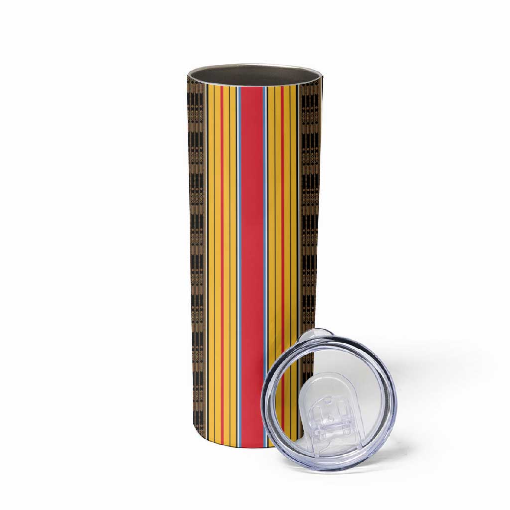 Eritrea Traditional Saho Mix Tilet Pattern Skinny Tumbler LT15