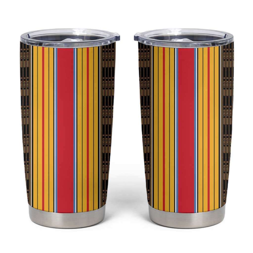Eritrea Traditional Saho Mix Tilet Pattern Tumbler Cup LT15
