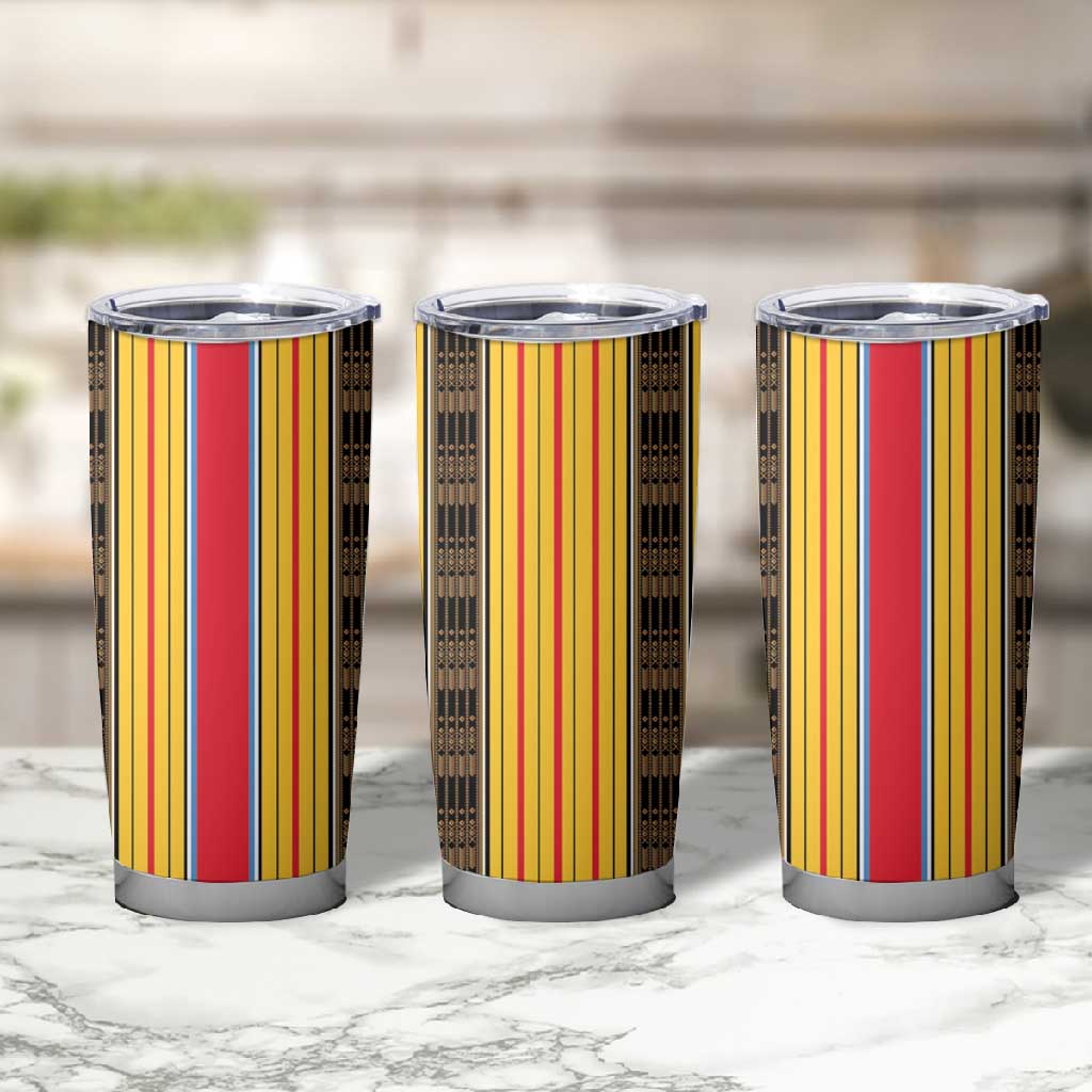 Eritrea Traditional Saho Mix Tilet Pattern Tumbler Cup LT15