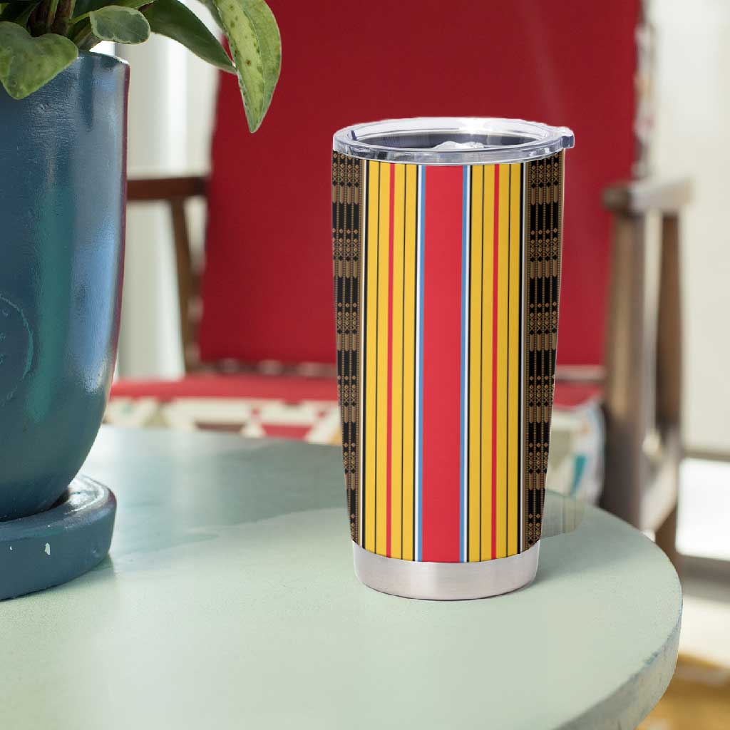 Eritrea Traditional Saho Mix Tilet Pattern Tumbler Cup LT15