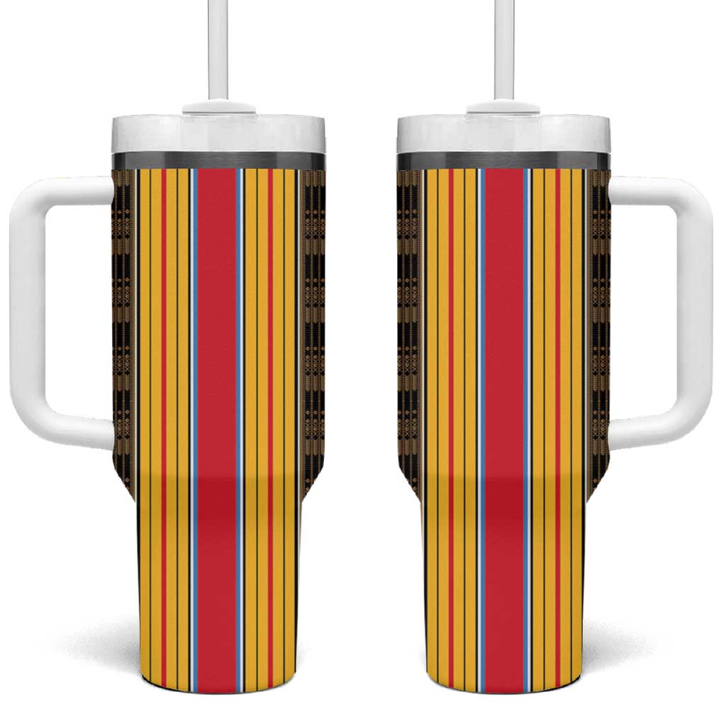Eritrea Traditional Saho Mix Tilet Pattern Tumbler With Handle LT15