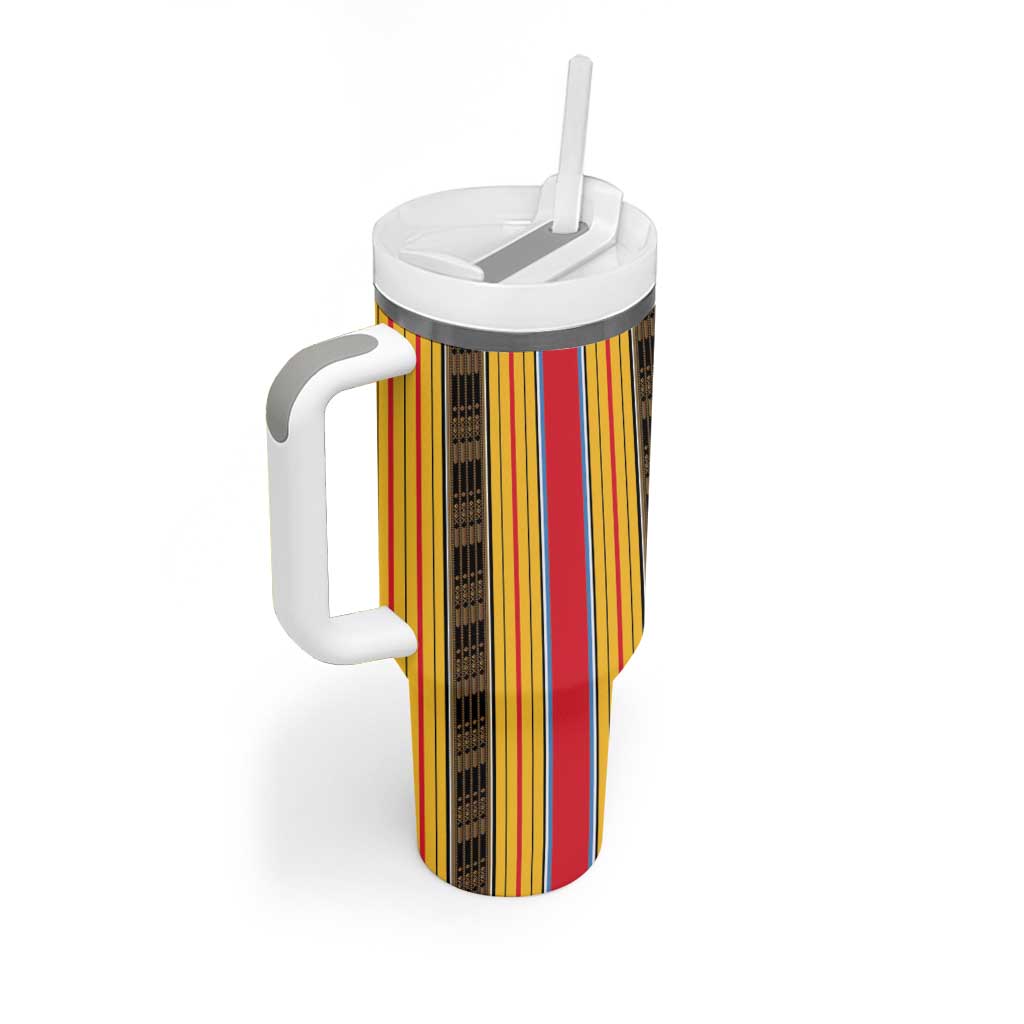 Eritrea Traditional Saho Mix Tilet Pattern Tumbler With Handle LT15