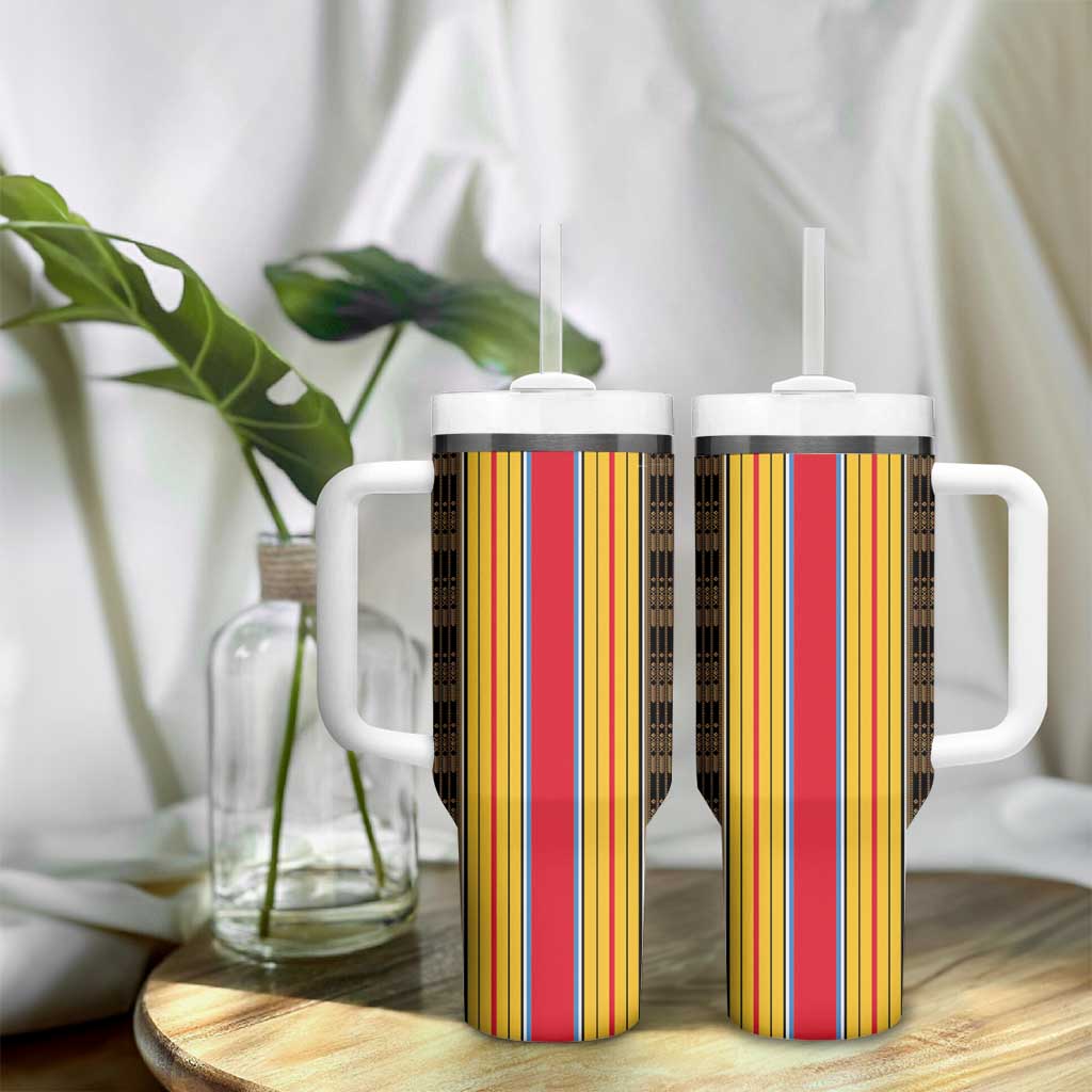 Eritrea Traditional Saho Mix Tilet Pattern Tumbler With Handle LT15